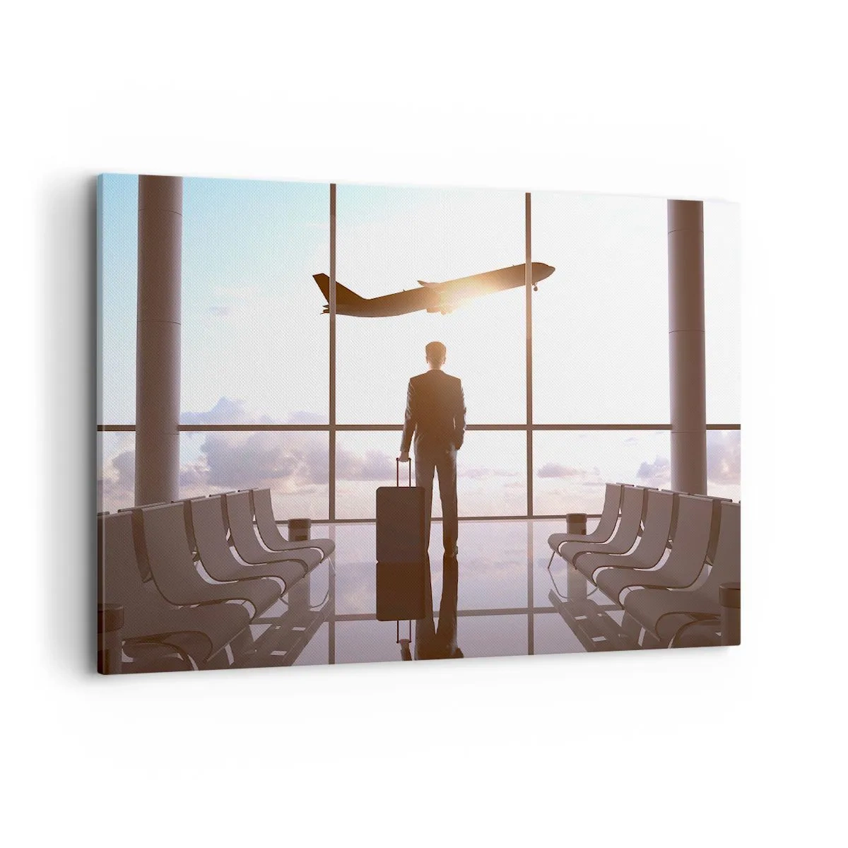 Quadro em tela - Tem tempo, desacelere - 100x70 cm