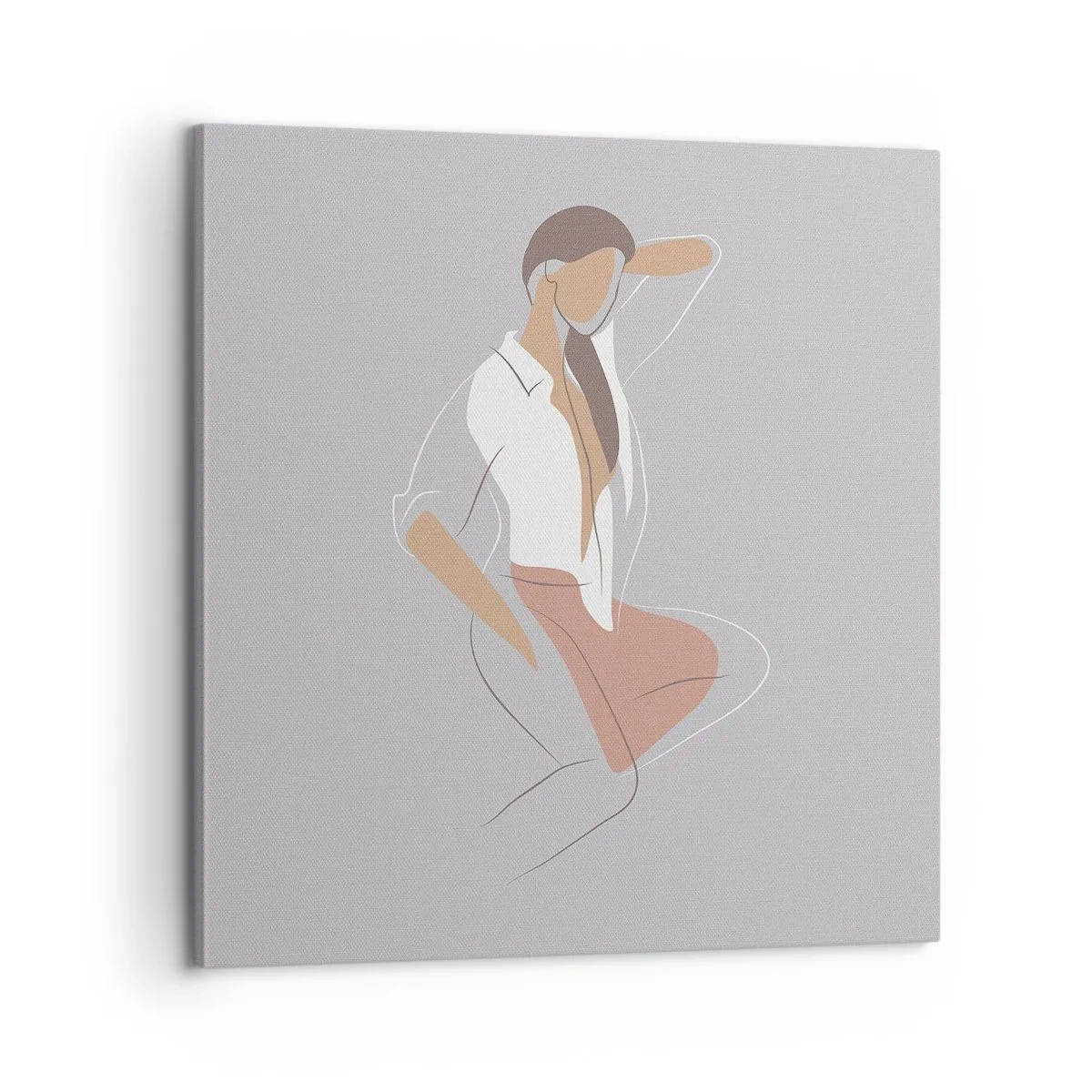 Quadro em tela - O esboço do encanto - 60x60 cm