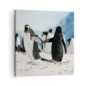 Quadro em tela - Dança na neve - 50x50 cm