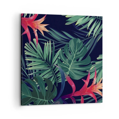 Quadro em tela - Queimar em verde - 60x60 cm