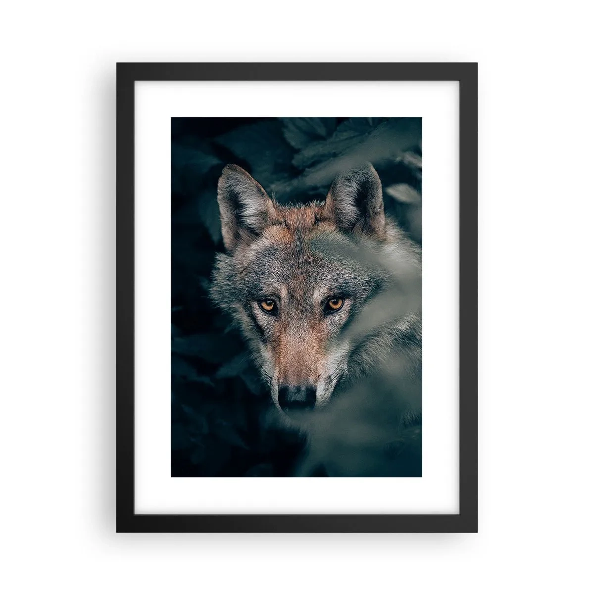 Pôster com moldura preta - Caçador - 30x40 cm