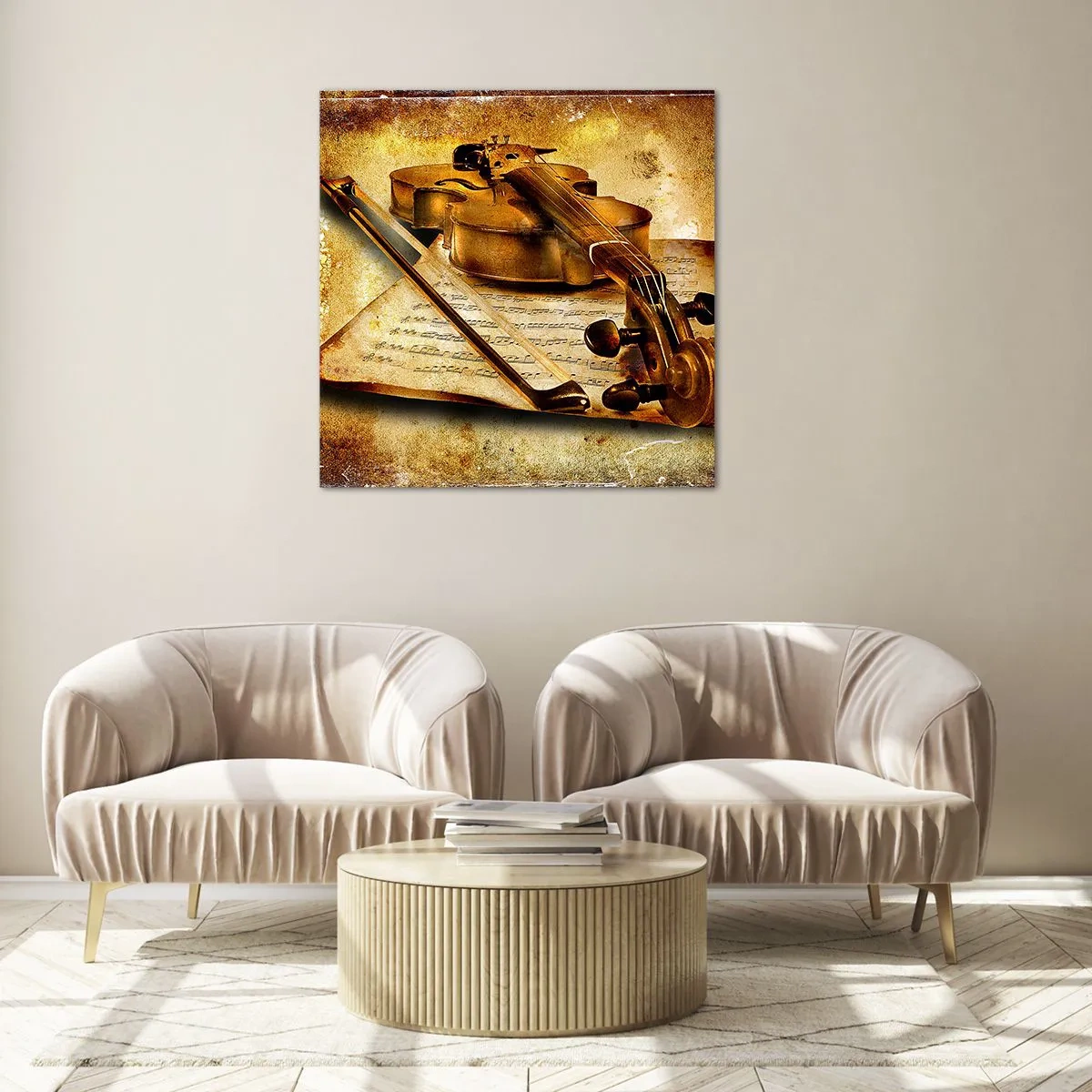 Quadro em vidro - Precisa-se de virtuoso - 60x60 cm