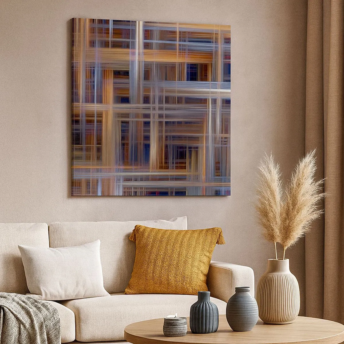 Quadro em tela - Tecido de luz - 30x30 cm