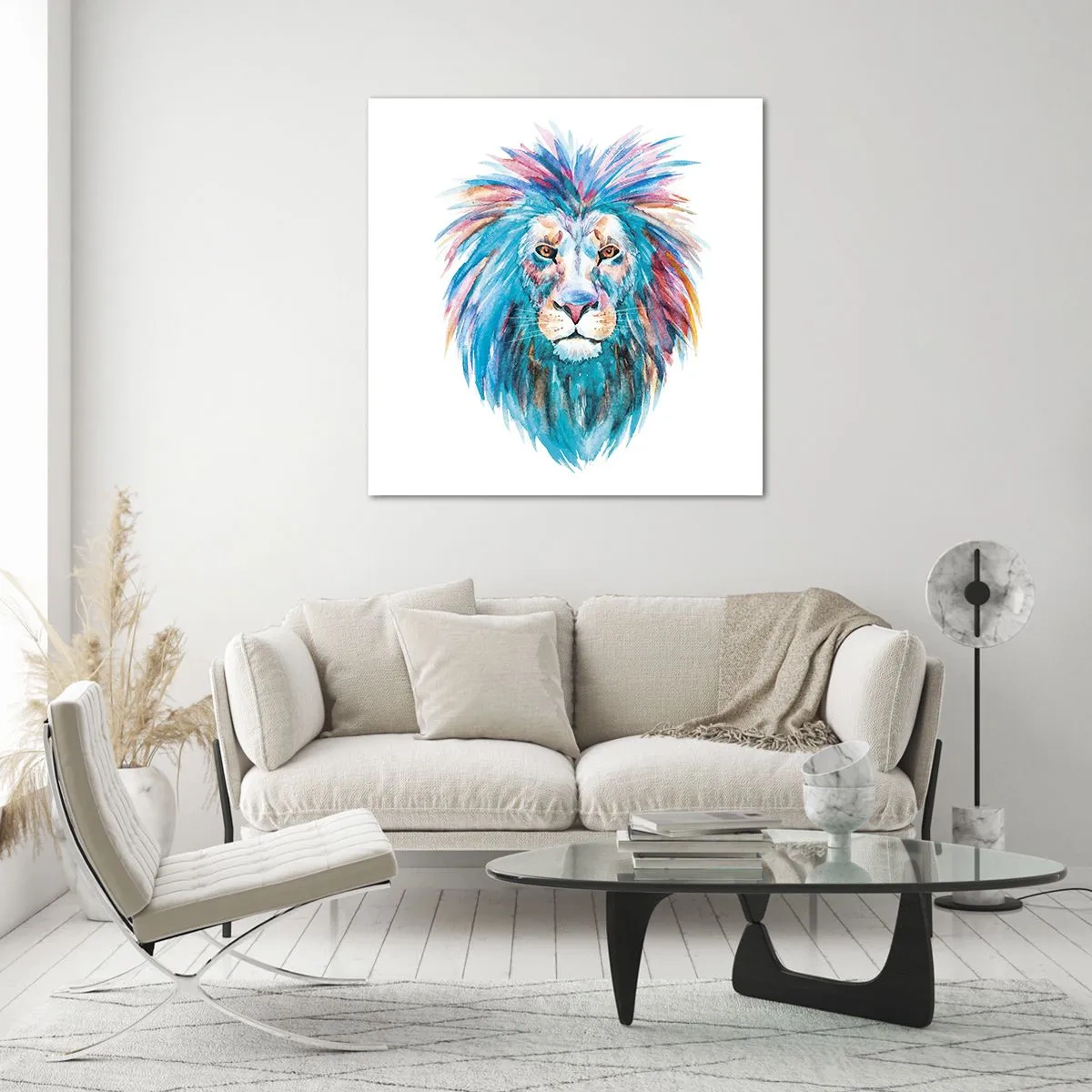 Quadro em vidro - Aura eletrizante - 30x30 cm