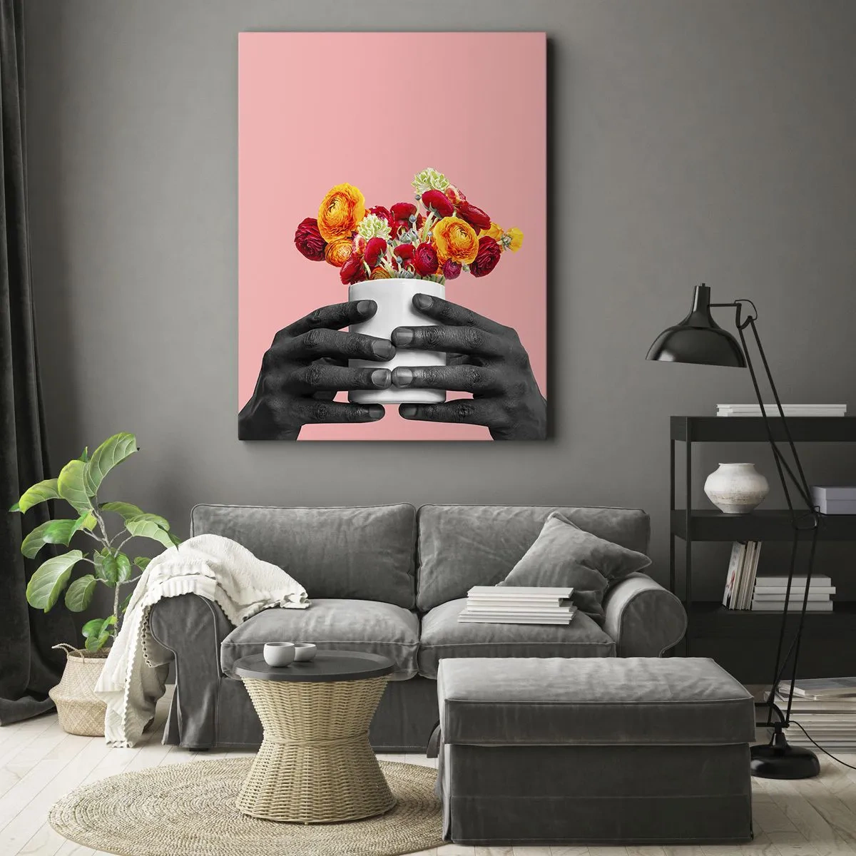Quadro em tela - A apoteose da vida - 55x100 cm