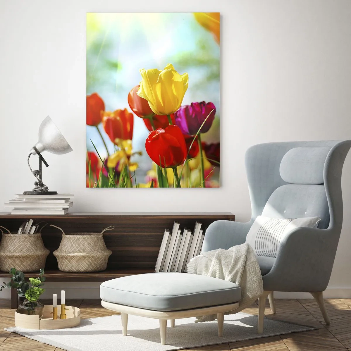 Quadro em vidro - Todas as cores do sol - 50x70 cm
