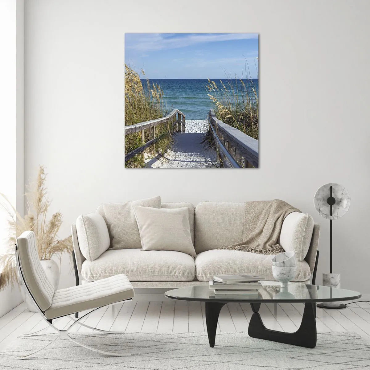 Quadro em vidro - Ao sol, ao vento - 70x70 cm