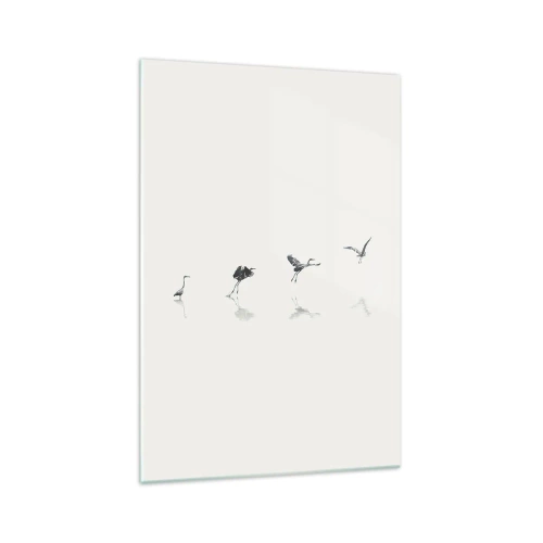 Quadro em vidro - Quatro passos simples - 70x100 cm