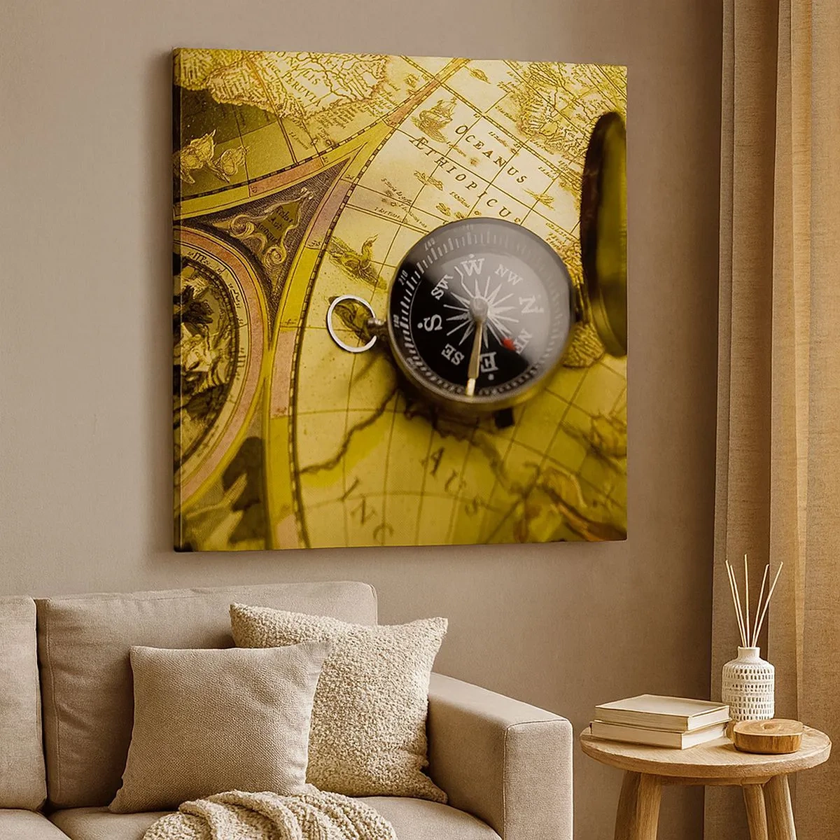 Quadro em tela - Que tal ao fim do mundo? - 30x30 cm