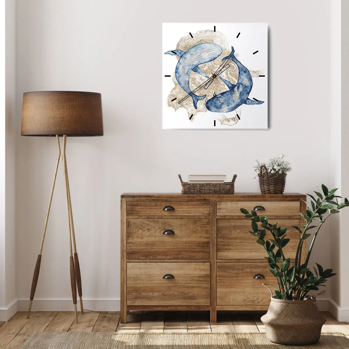 Relógio de parede - Relógio em vidro - Amizade ou amor? - 30x30 cm