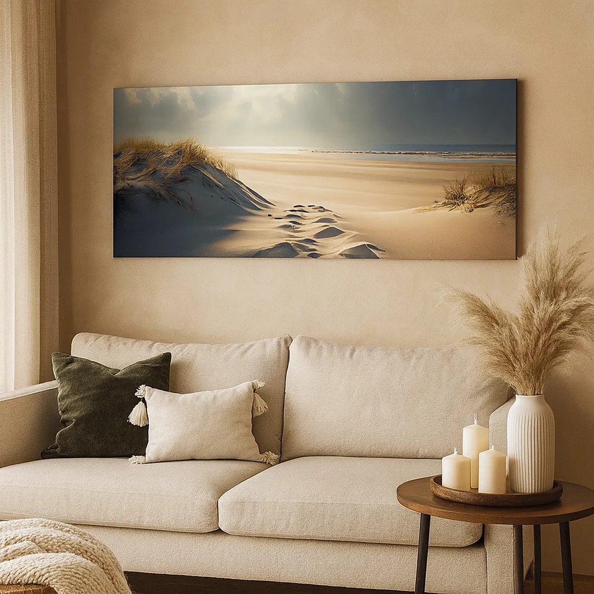 Quadro em tela - Uma paisagem relaxante - 30x30 cm