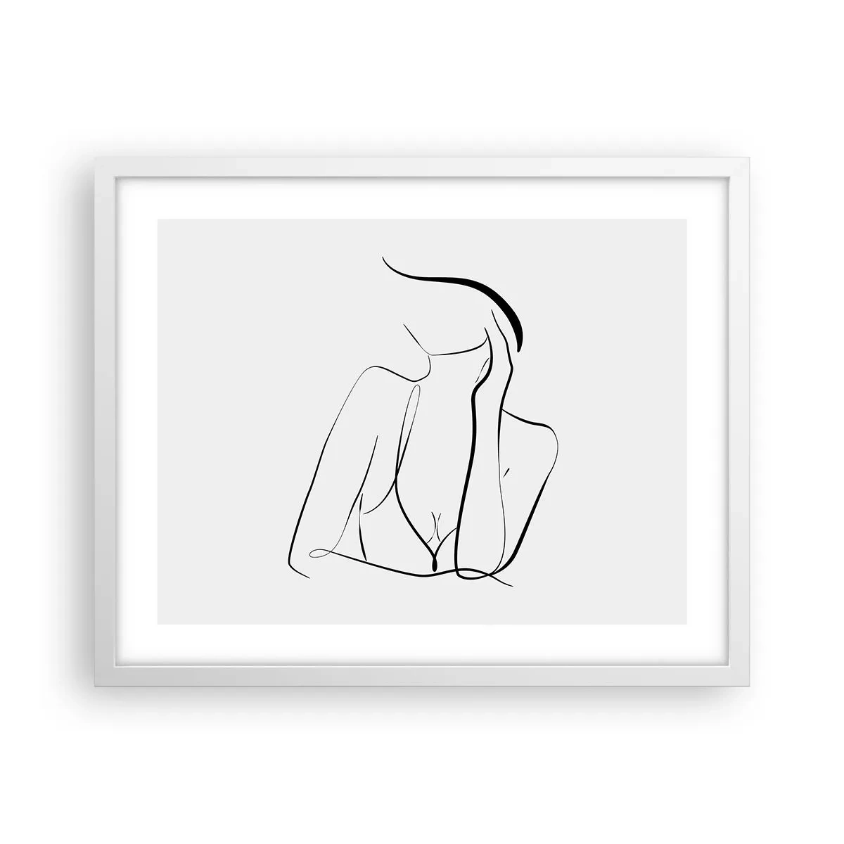 Pôster em moldura branca - Na onda dos sonhos - 50x40 cm