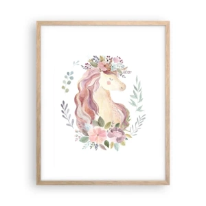 Pôster com moldura de carvalho claro - Um convite ao mundo dos contos de fadas - 40x50 cm