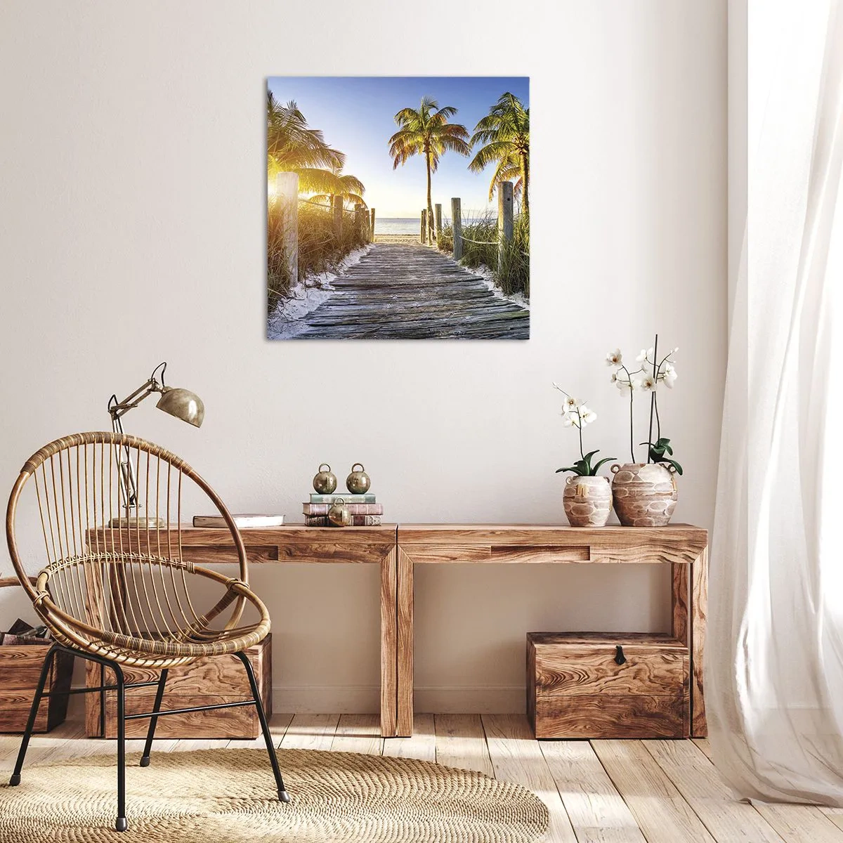 Quadro em tela - Direto para o paraíso - 30x30 cm