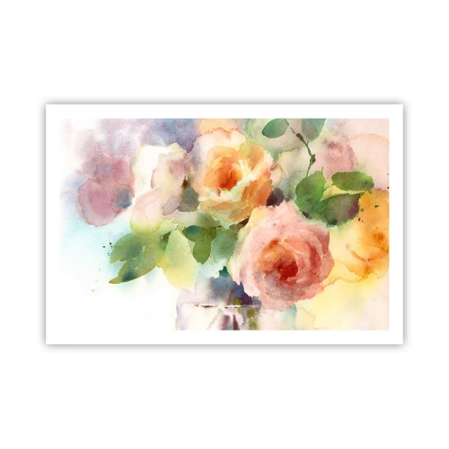 Pôster - Delicado como uma aquarela - 91x61 cm