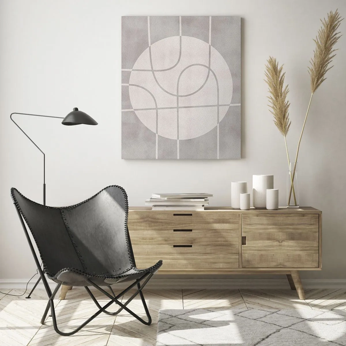 Quadro em vidro - Circular e direto - 50x70 cm