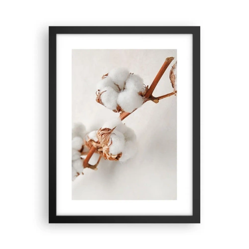 Pôster com moldura preta - Apenas acaricie - 30x40 cm