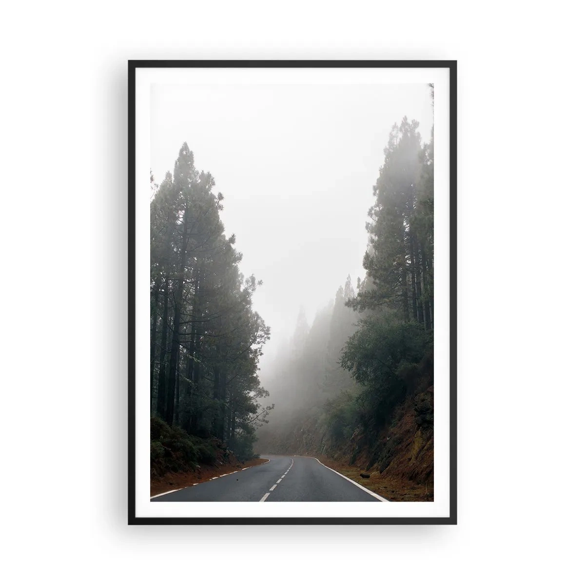 Pôster com moldura preta - O conto da floresta mágica - 70x100 cm