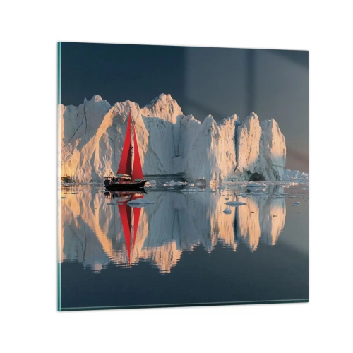 Quadro em vidro - No fim do mundo - 60x60 cm