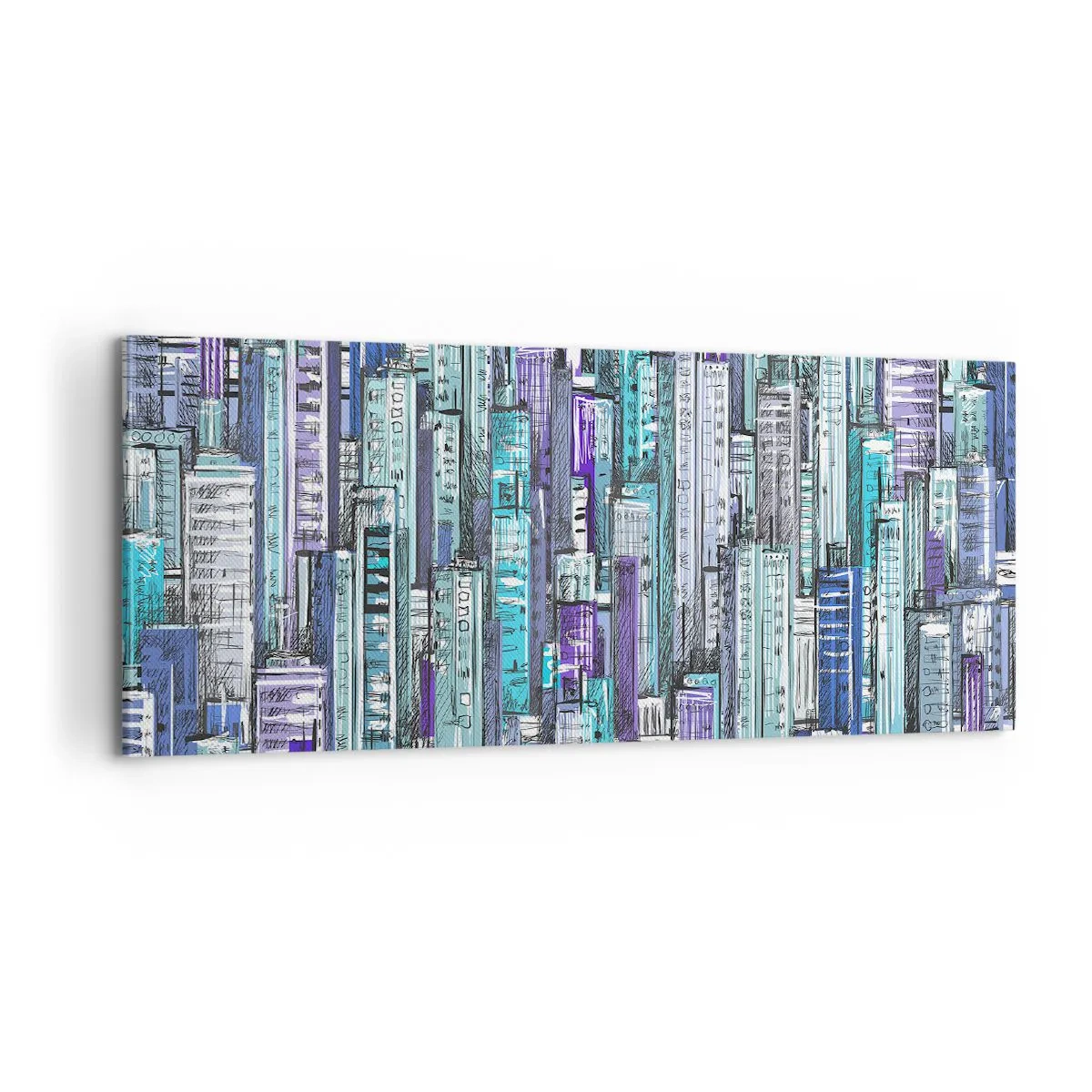 Quadro em tela - Azul do céu - 100x40 cm