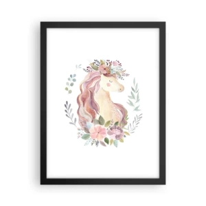 Pôster com moldura preta - Um convite ao mundo dos contos de fadas - 30x40 cm