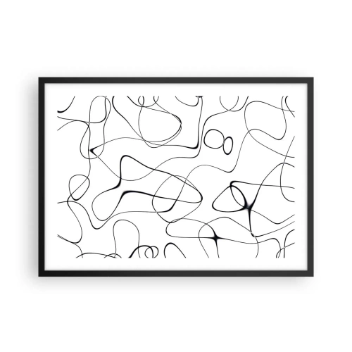 Pôster com moldura preta - Os caminhos da vida, as vicissitudes do destino - 70x50 cm