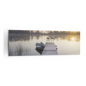 Quadro em tela - Voltarei dentro de algum tempo - 160x50 cm