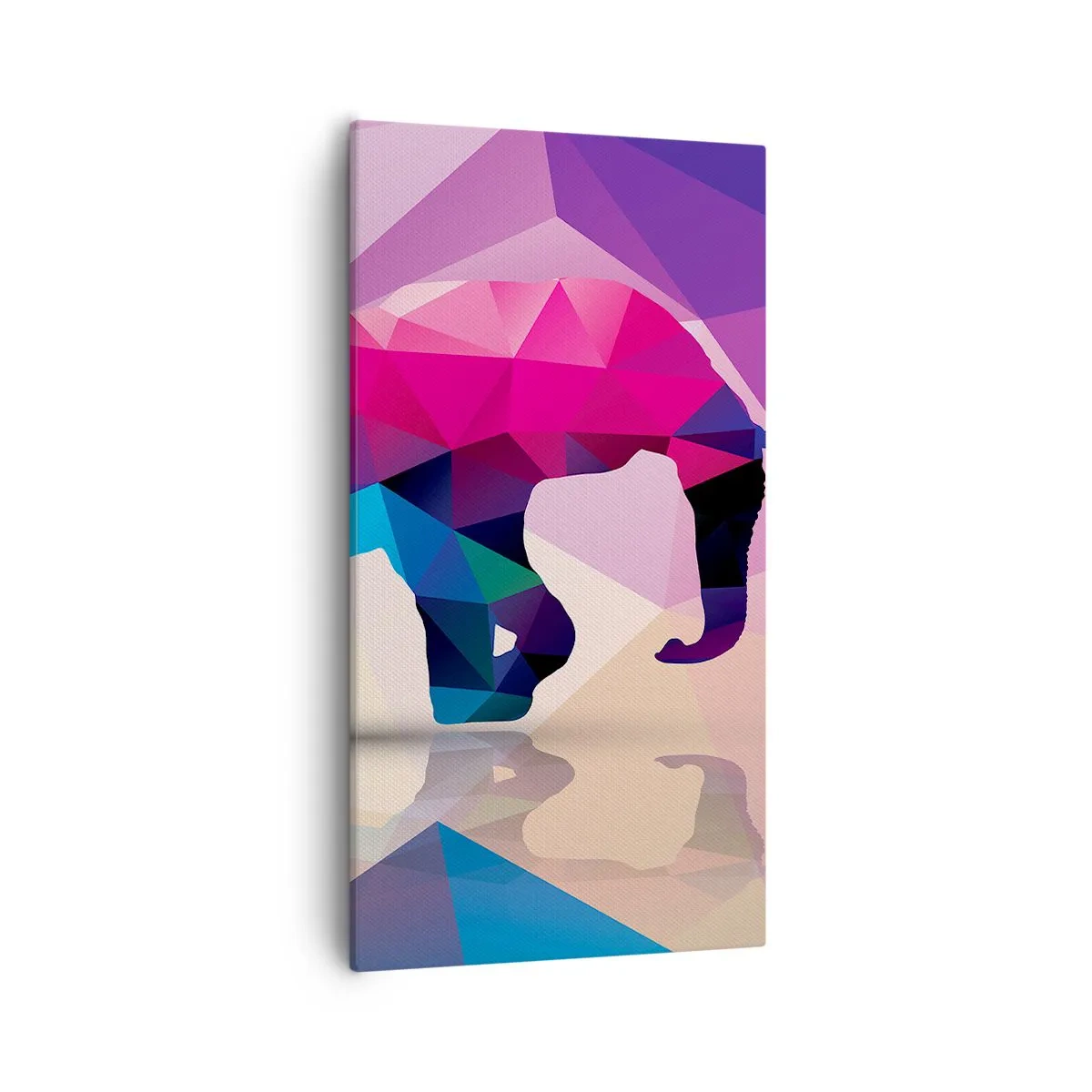 Quadro em tela - Dinossauro de cristal - 55x100 cm