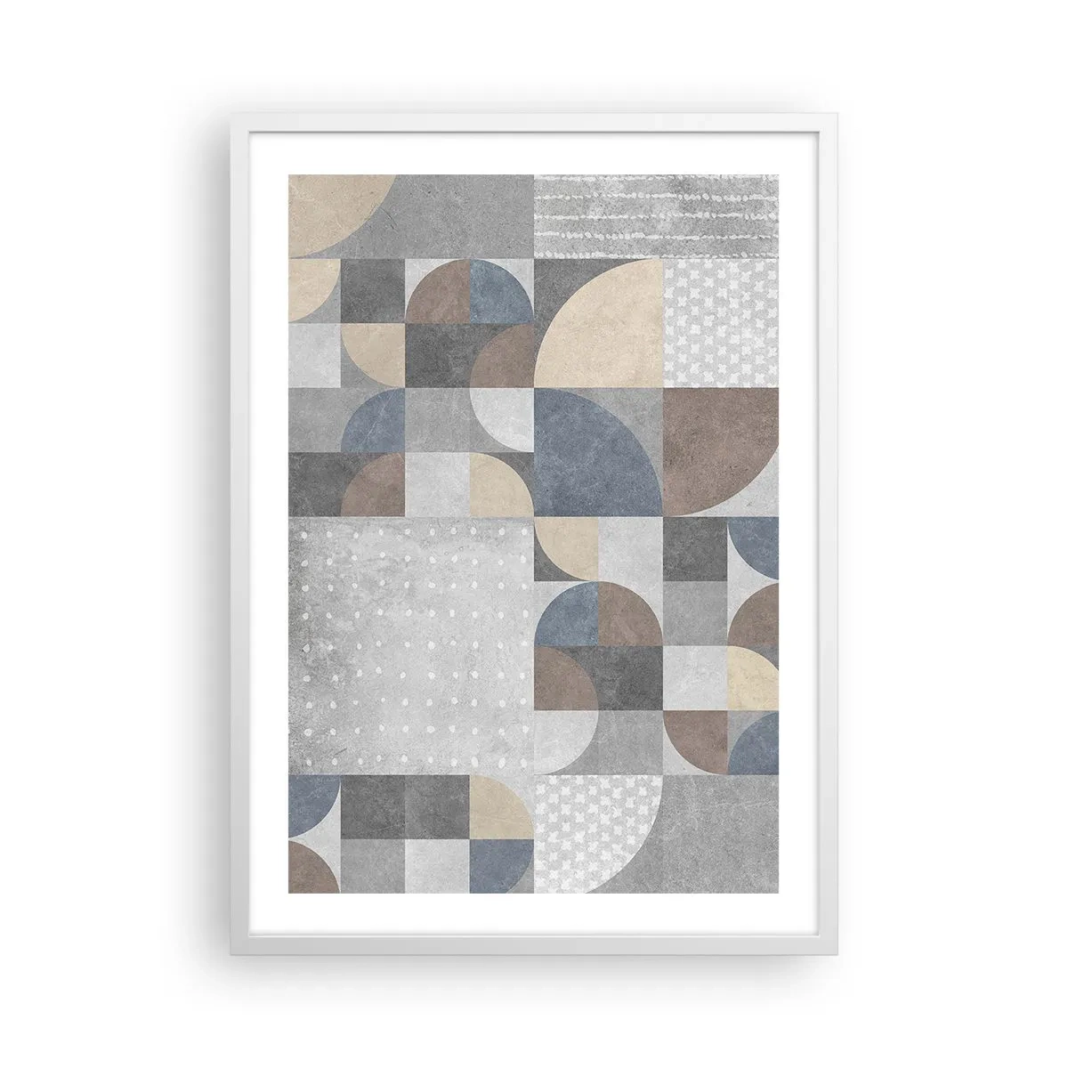 Pôster em moldura branca - Fantasia cerâmica - 50x70 cm