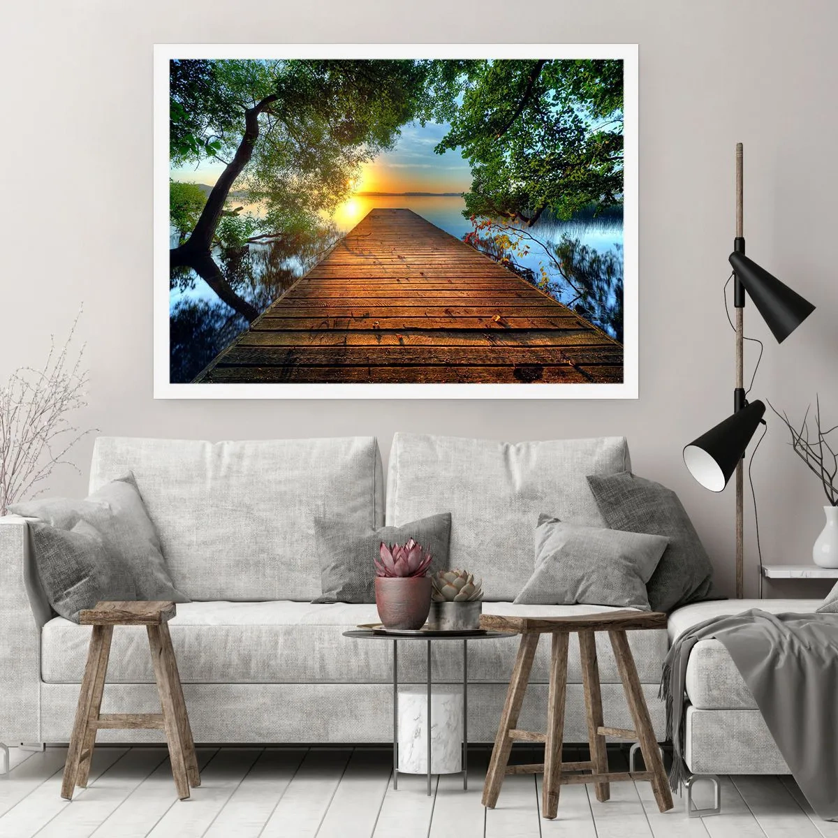 Pôster - Tome o seu tempo, sente-se - 100x70 cm