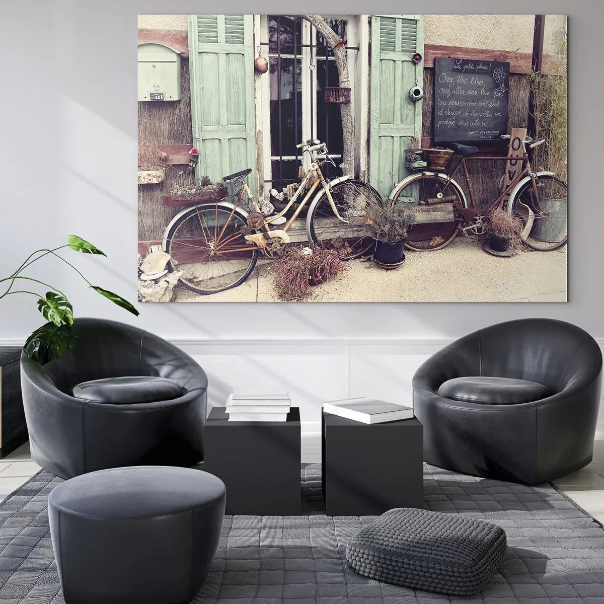 Quadro em vidro - Viva a província - 120x80 cm