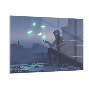 Quadro em vidro - A vida vai voltar - 120x80 cm