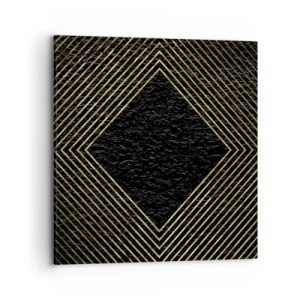 Quadro em tela - Geometria em estilo glamoroso - 70x70 cm