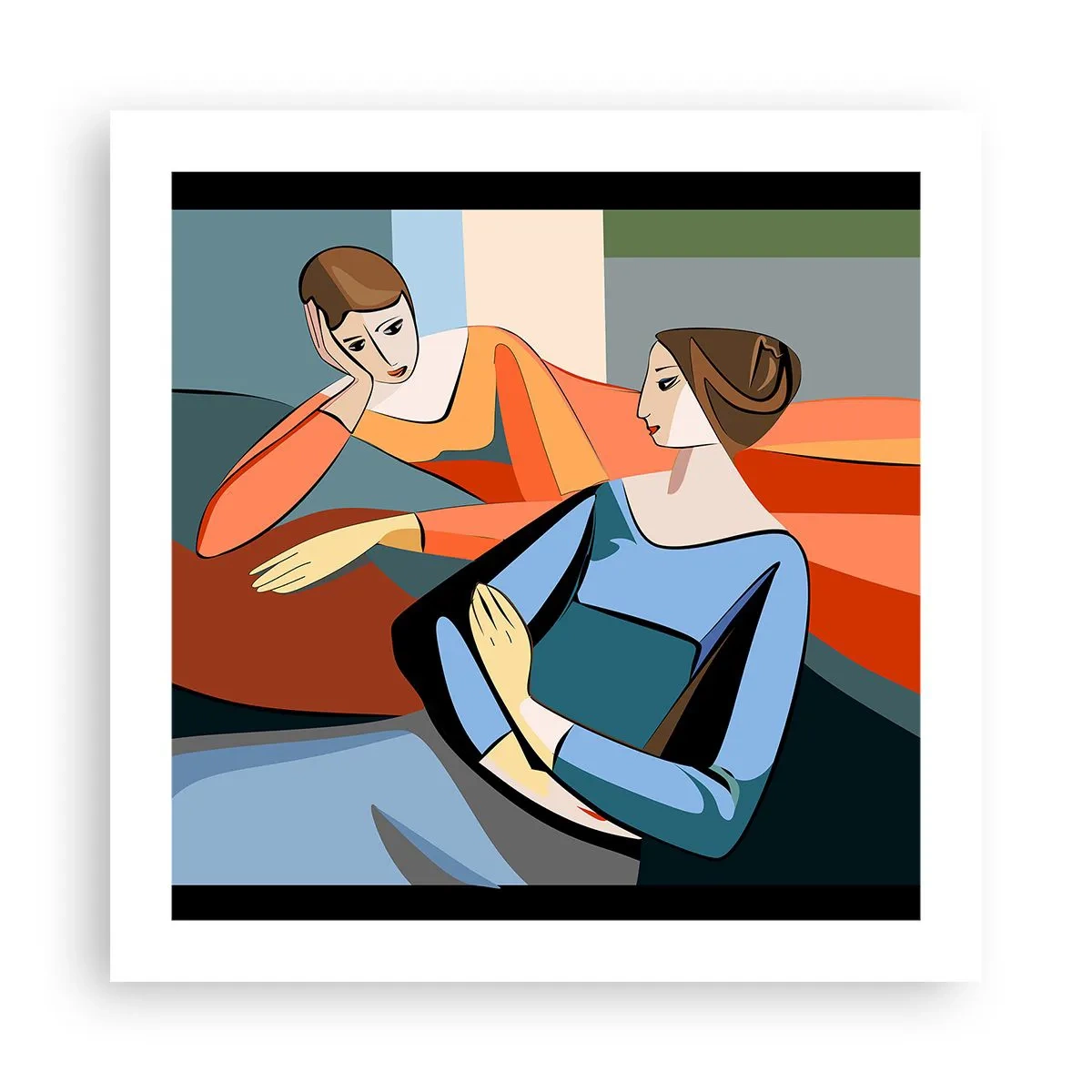Pôster - Um momento de confiança - 50x50 cm