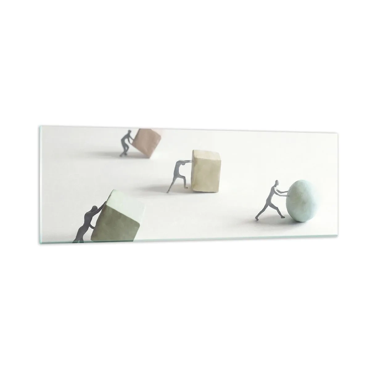 Quadro em vidro - É a vida - 90x30 cm