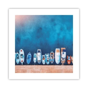 Pôster - Em uma fileira - 40x40 cm