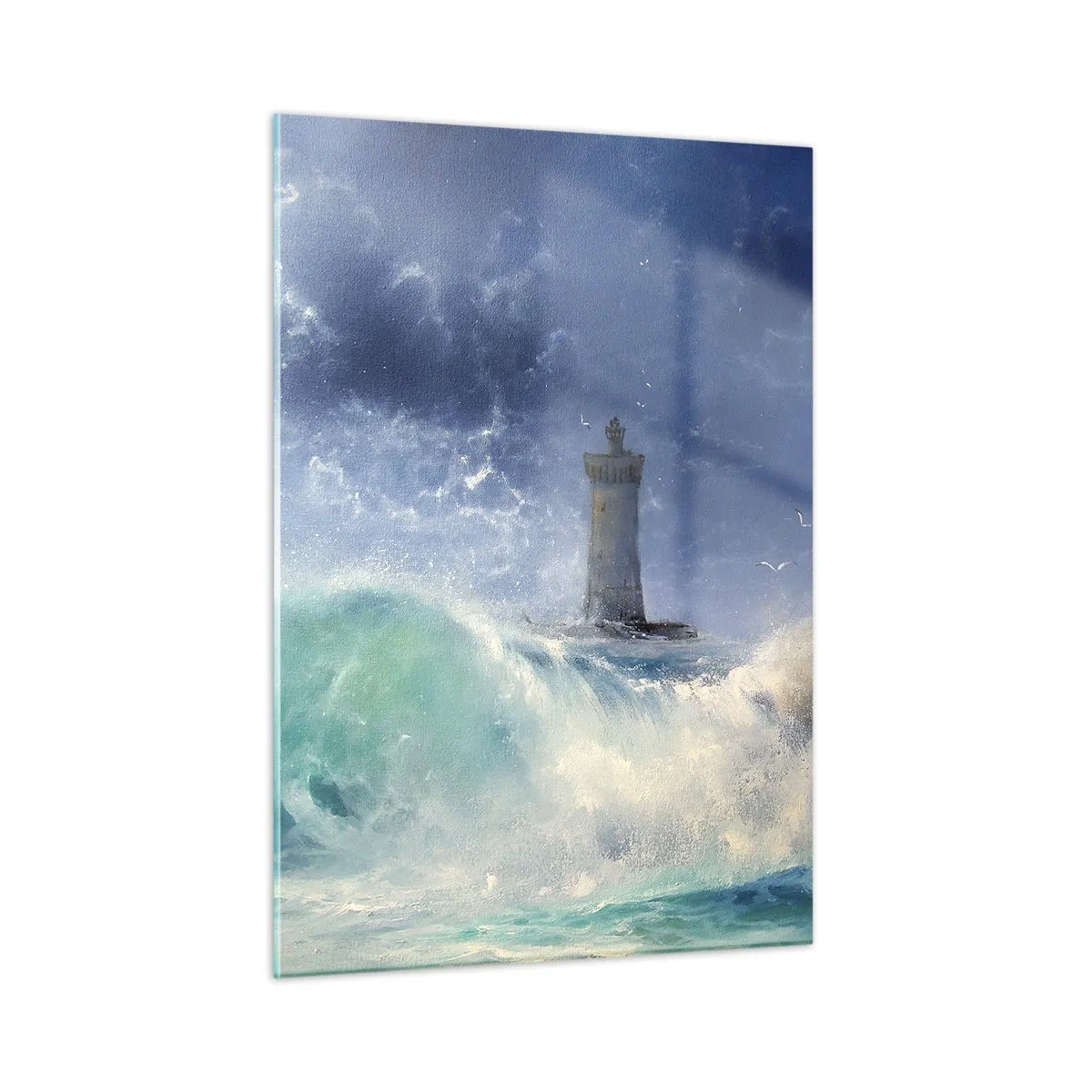 Quadro em vidro - Na guarda contra os elementos da natureza - 50x70 cm