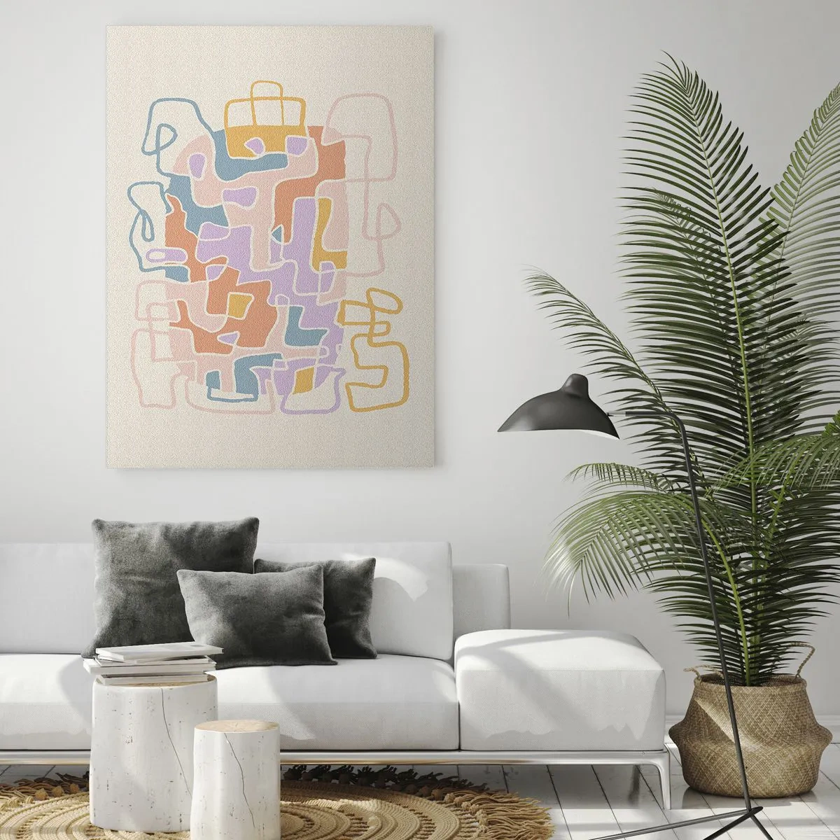 Quadro em vidro - Labirinto – uma aventura alegre - 80x120 cm