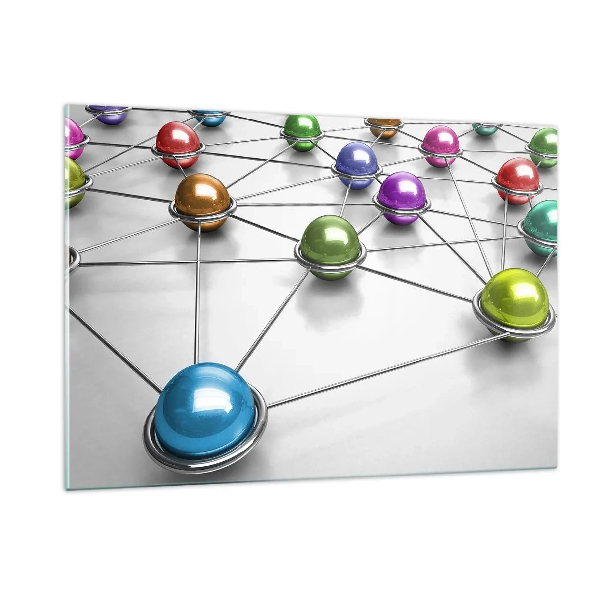 Quadro em vidro - Teia cósmica - 120x80 cm