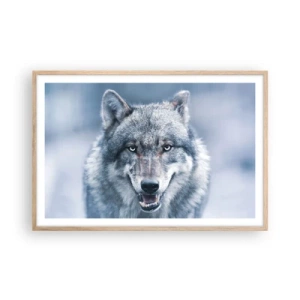 Pôster com moldura de carvalho claro - Vai aceitar o desafio? - 91x61 cm