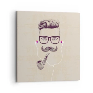 Quadro em tela - Um homem de verdade? - 70x70 cm