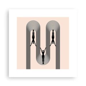 Pôster - De cabeça para baixo - 30x30 cm