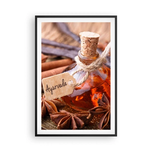 Pôster com moldura preta - Rumo à unidade do corpo e do espírito - 61x91 cm