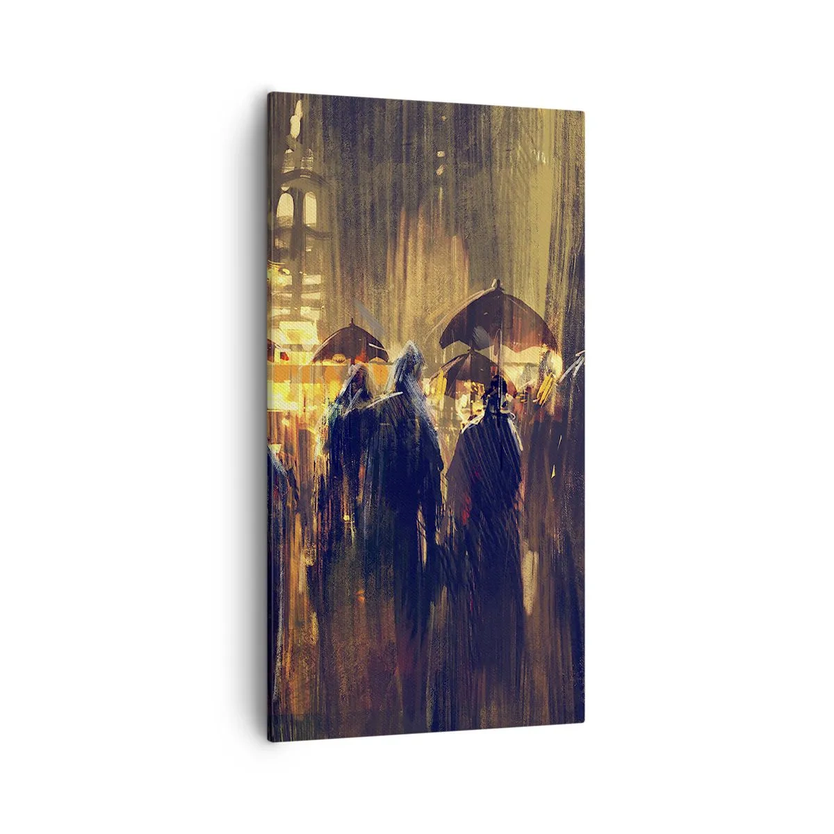 Quadro em tela - Os seguidores da chuva - 55x100 cm