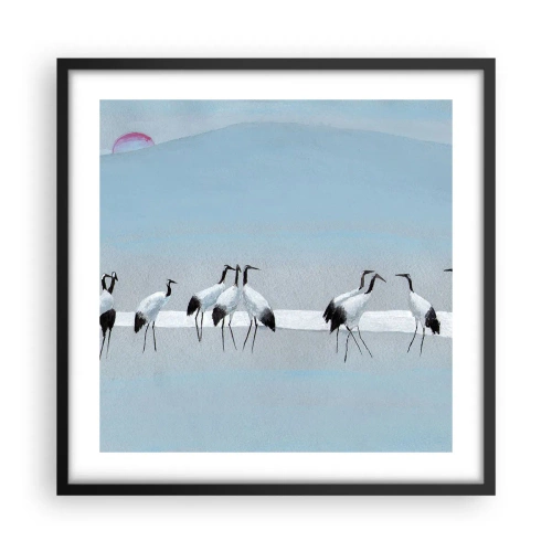 Pôster com moldura preta - Depois de um dia quente - 50x50 cm