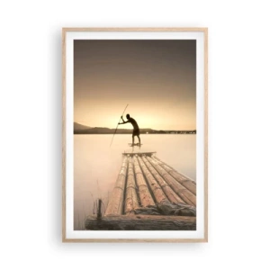 Pôster com moldura de carvalho claro - Antes de descansar - 61x91 cm
