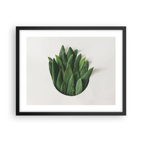 Pôster com moldura preta - Curiosidade indomável - 50x40 cm