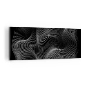 Quadro em tela - Dança de luz no espaço - 100x40 cm