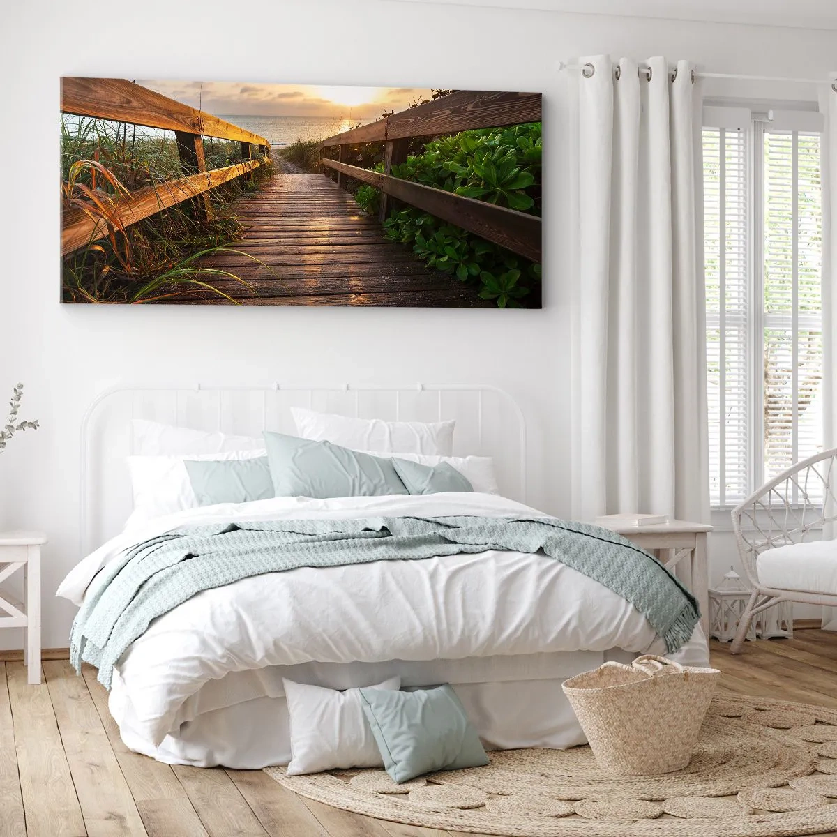 Quadro em tela - Direto para a costa - 120x50 cm