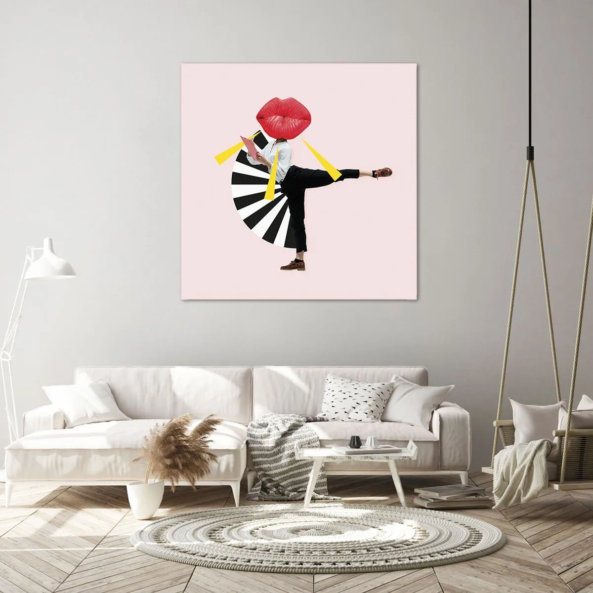 Quadro em tela - Arte pop surreal - 60x60 cm